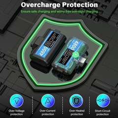 Rechargeable-Battery-Pack-for-Xbox-Controller, 2x4800mWh Batteries Pack with …