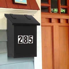 Mailbox Numbers, Self Adhesive, Outdoor Address Decals, 60PCS, Black