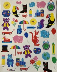 HOME ASSORTMENT Stickers (40pc)Highlights•Animals•Flower •Clock•Pencil•Children•
