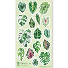 Stickii – Monstera Leaf Stickers – Plant Leaves Sticker Sheet – Crafts Planners