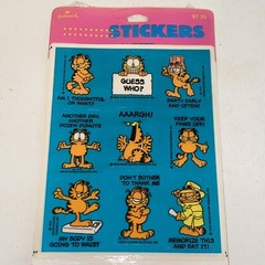 Vintage 1978 Hallmark Garfield The Cat Stickers New Sealed 4 Sheets