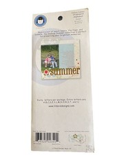 Lil Davis Design~Endless Summer Chipboard Alphabet Ocean Alpha Letter Scrapbook