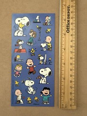 Peanuts Snoopy Character Friends Sticker Sheet Stickers Woodstock Charlie Lucy