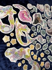70 Girlie Princess Mermaid Stickers – Thick Quality – Small to Large Stickers