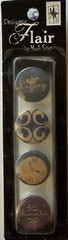 LEGACY Designer Flair Dimensional Stickers(4pc)Magic Scraps•Remember•Card Making