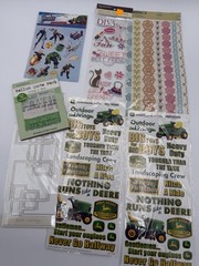 Lot of 50 Packs of Scrapbook Stickers Sealed Multiple Sheets Fast Shipping