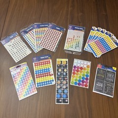 Vtg Teacher Sticker Lot Frank Schaffer Trend Smiley Face Planets Holographic USA