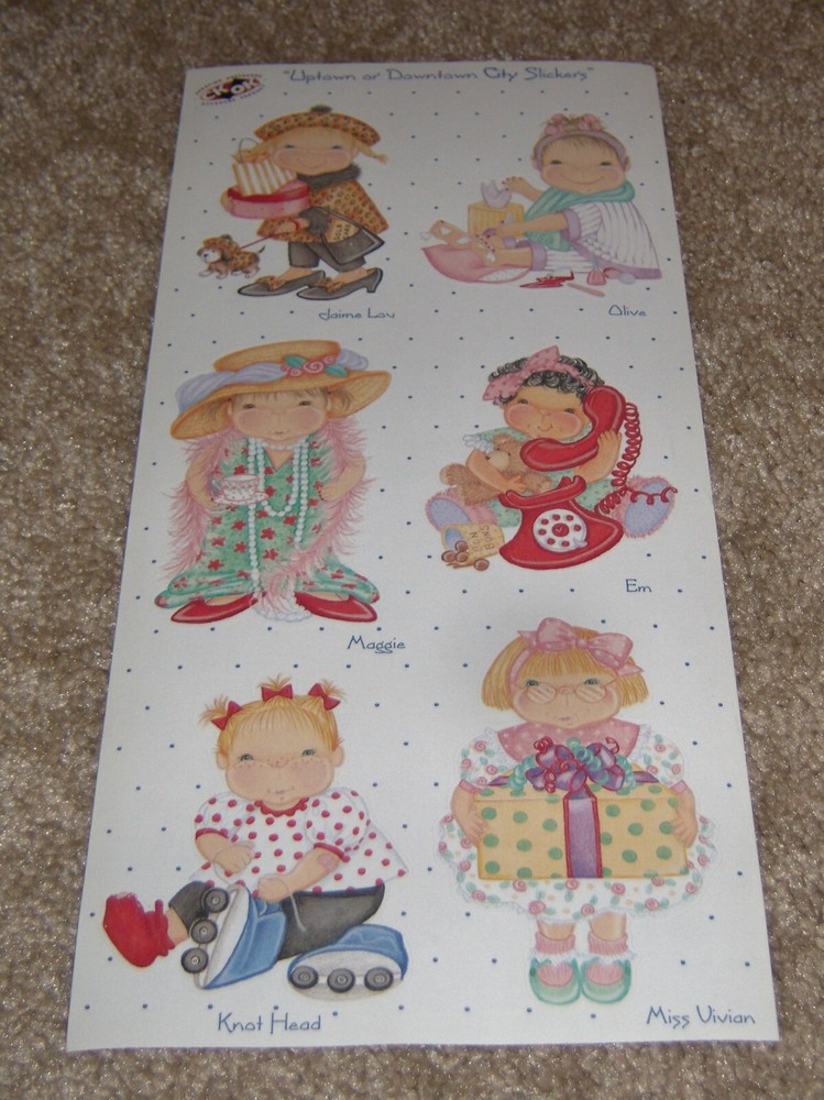 Tie Me To The Moon ~ Dimple Street Gang Sticker Sheet ~ City Girls