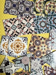 Lot Of Over 200 Moroccan Tile Sticker Kit Scrapbooking Junk Journal Kit