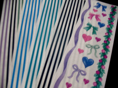 Lot of Formal/Wedding/Autumn Stickers/Ribbons/Hearts/Lines