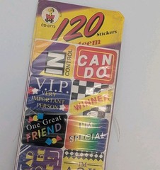 1990s Carson Dellosa Reward Stickers Retro Vintage 120 Count Encouragement