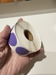 PARLAIM 1 Inch Round Permanent Adhesive Color-Code Dot Stickers 1000 per Roll