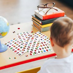 384 Pieces World Flag Stickers Assorted Country Flag Stickers Flags of The World