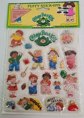 Cabbage Patch Kids Puffy Decal Stickers Stick-ons 1983 Sealed New