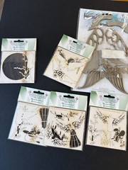 Dress Form Wings Decorative Chipboard Collage Mixed Media LOT of 11 Scrapiniec