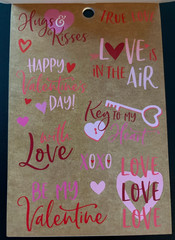 RECOLLECTIONS VALENTINE’S DAY STICKER BOOK 204 PC STICKERS 12 SHEETS ROMANCE