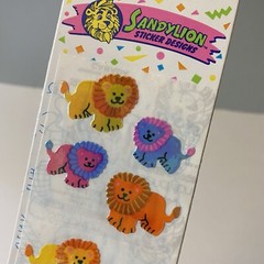 Vintage Sandylion Mother Of Pearl Lion Stickers