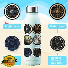 Qaxrocyn 50PCS Vintage Celestial Galaxy Stickers