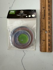Making Memories Details Tagged Circles Vellum 12 Tags 3 Sizes Paste Scrapbooking