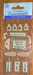 Sandylion Essentials Grandpa Grandma Put Grand in Grandparents Scrapbook Sticker