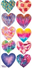 Violette Stickers Watercolor Hearts Love Valentine’s Day Craft Planner Supply