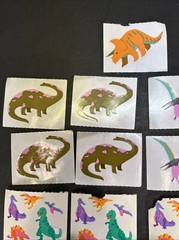 VTG Mrs Grossman’s 1993 Dinosaur Sticker Set 16 Sheets #2