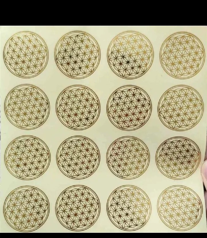16 Ps 3 cm ( 1.18 Inch )Flower Of Life Stickers Free Shipping