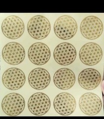 16 Ps 3 cm ( 1.18 Inch )Flower Of Life Stickers Free Shipping