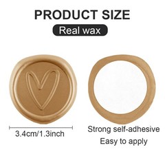30pcs Love Wax Seal Stickers Self-Adhesive Wedding Invitation Envelope Seal