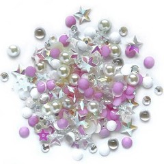 Buttons Galore Sparkletz ALOHA Sparkling Sequin Jewels Embellishment Mix