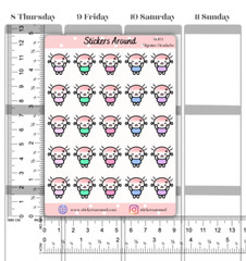 Headache Planner Sticker, Migraine Sticker, Doodle Calendar and Journal Sticker