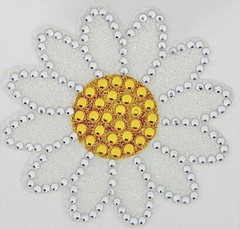 Daisy – Rhinestone & Glitter Self Adhesive Gem/Sticker Embellish Bling (2×2 in.)