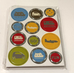 Michaels Stickers Travel Vacation Train Car Plane Boat Scrapbook VACA 36 CT NEW