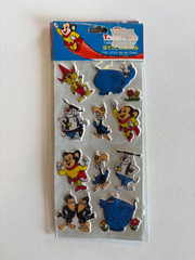 PUFFY STICKERS 1979 Sealed MIGHTY MOUSE Heckle Jeckle TERRYTOONS Gordy Int’l
