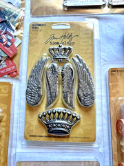 TIM HOLTZ Ideaology Lot of 17 Ephemera Stickers Embellishments Junk Journal Art