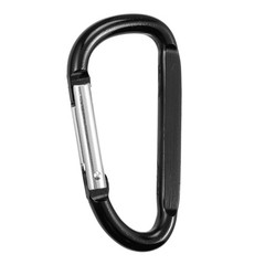 10 PCS Black Carabiner, Caribeaner Clip, Spring Snap Hook for Keychain Clip