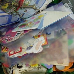 Ephemera Cutouts Greeting Card Fronts Lot Scrapbook Junk Journal Multi Color