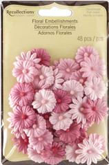 Flowers Paper 1″ Blooms Blossom Recollections U pick Pinks Reds Yellow White