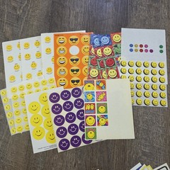 Large Lot Of Assorted Stickers Vintage Modern Scrapbooking Animals Smiley School