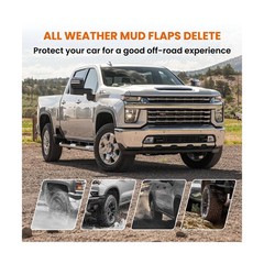 Mud Flap Delete Fit for Chevy Silverado 2500/3500 2020-2025,ABS No-Drill Mud …