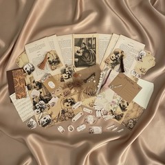 Romantic Motherhood Vintage Book Pages Ephemera Junk Journal Kit 80+ Pieces