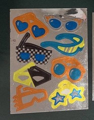 Vintage 80s Stickers Mylar Foil Hallmark CTP Rare