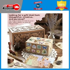 540 Pcs Vintage Floral Scrapbook Supplies Junk Journal Sticker Set Retro Crafts