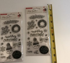 Lot Of 4 Crate Paper Hey, Santa 16/Pkg (64 Total) Acrylic Stamps – Scrapbooking