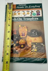 Vintage Lot 3 1994 Plaid Halloween Autumn Fall Rub On Transfers Sealed