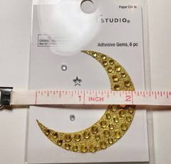 Moon & Stars Rhinestone & Glitter Adhesive Gems/Sticker Bling/Embellishment