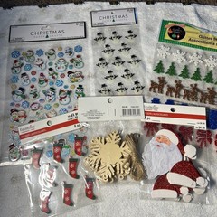 Recollections Paper Crafts Christmas Scrapbook Sticker Garland Lot of 6 Glitter