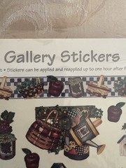 Gallery Graphics Acid-Free Stickers Apples Theme Americana, birdhouses, Herbs