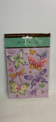 Lot of 4~K&Company Stickers ~Gardener & Butterflies, Grand Adhesions + Metal Art