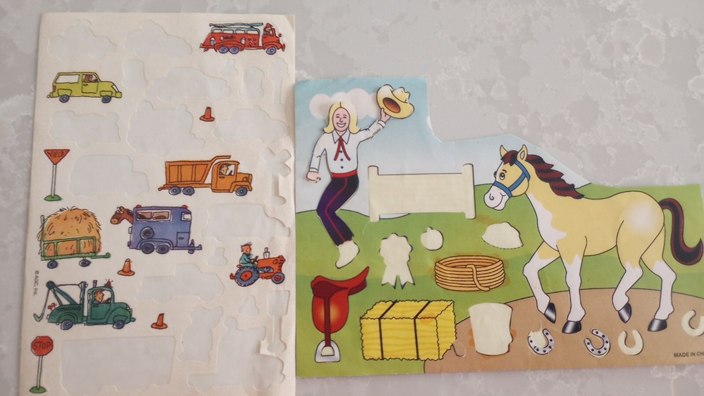 Farm Horse Cowgirl Tractor Scrapbook Stickers